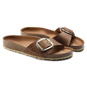Madrid Big Buckle | Oiled Leather | Cognac